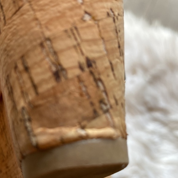 Coconuts by Matisse Black Cork Wedge Platform Sandals Size 10 - Picture 6 of 7